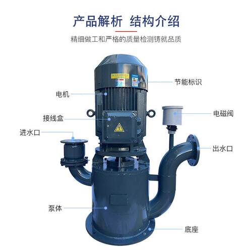 WFB自控自吸泵自吸7-8米污水清水无密封自吸泵吸程碳钢材质 - 图1