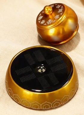 八吉祥合金车载太阳能转轮转桶