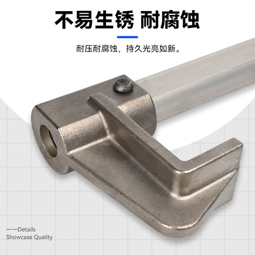 不锈钢铝合金工字钢梁锚点水平滑动器滑梁器防坠落固定器45cm65cm - 图1