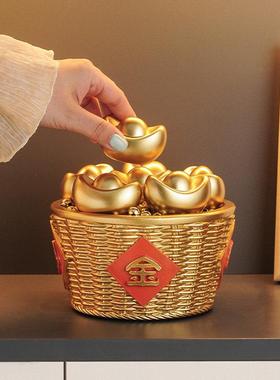 日进斗金招财猫入户钥匙收纳玄关装饰品摆件门口鞋柜客厅高档家居