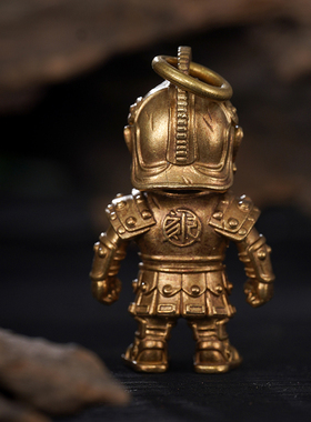 原创黄铜手把件桌面小摆件装饰品