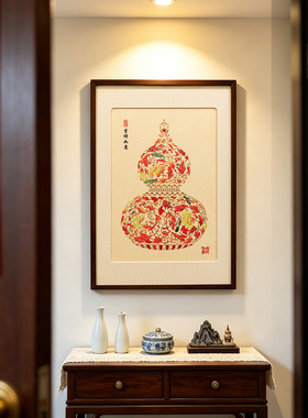 铜雕画客厅玄关餐厅高级感装饰画
