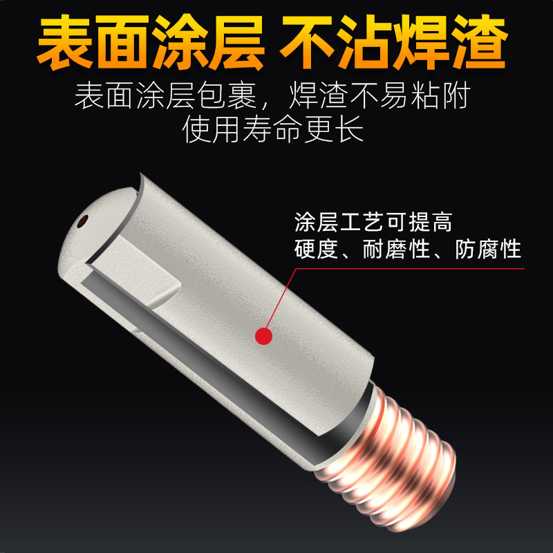 欧式15AK涂层导电嘴二保焊导电嘴二氧化碳气体保护焊枪焊机配件,淘宝优惠券,粉丝福利购,淘宝优惠卷