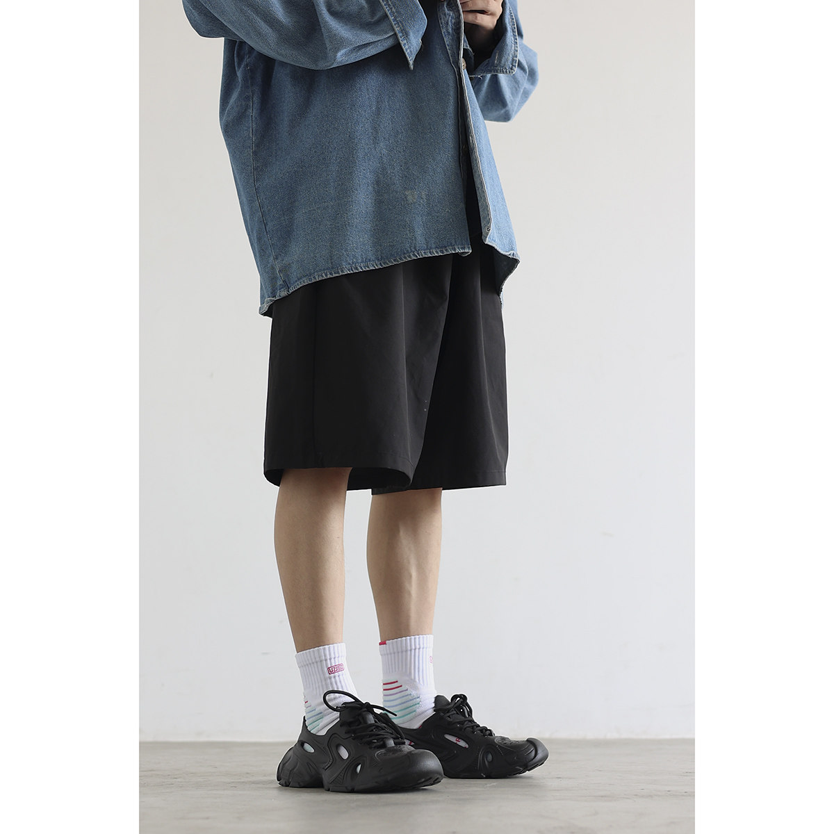 @方先生 小众原创黑色夏季透气洞洞鞋男轻便ins老爹沙滩鞋男凉鞋,淘宝优惠券,粉丝福利购,淘宝优惠卷