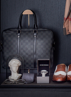 男士衣帽间衬衫领带服饰品道具