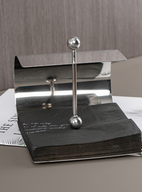 不锈钢样板间衣帽网红餐厅纸巾架