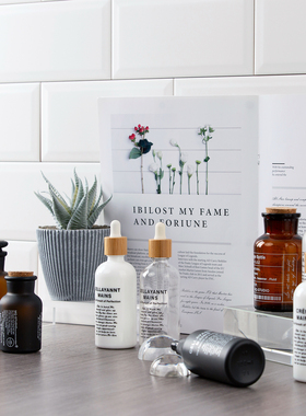 北欧INS乳液瓶分装瓶伊索瓶摆件