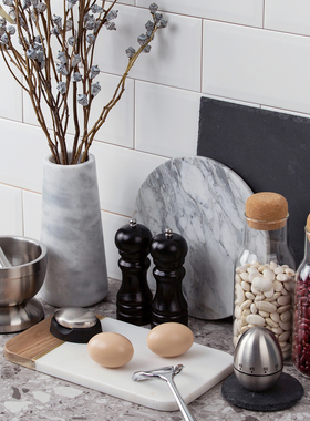 侘寂轻奢样板间厨房软装饰品摆件