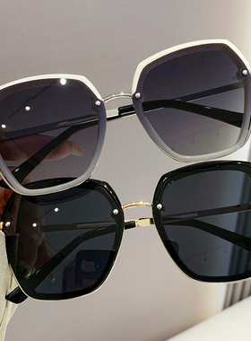 优萨偏光墨镜多边形个性女太阳镜