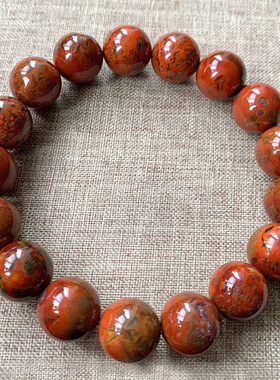 天然战国红玛瑙手链 南红玛瑙手链  精美 民族风