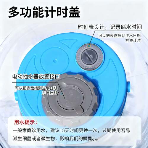 透明可计天数纯净矿泉茶台水桶茶具储水桶茶几泡茶专用功夫茶空桶 - 图0