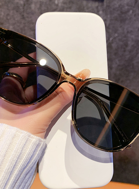 复古大框太阳眼镜女高级感显脸小高清尼龙镜片UV400偏光墨镜防晒