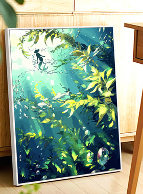 灵感森林梦境风景diy数字油画