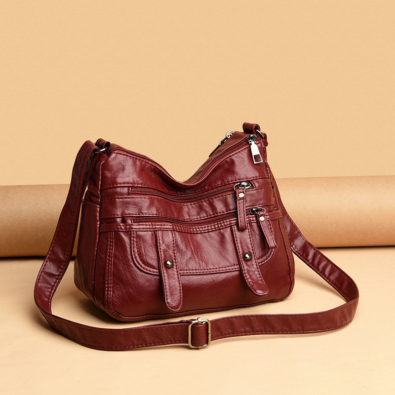 中老年女包包妈妈包2026新款时尚百搭单肩斜挎包女士多层软皮包,淘宝优惠券,粉丝福利购,淘宝优惠卷