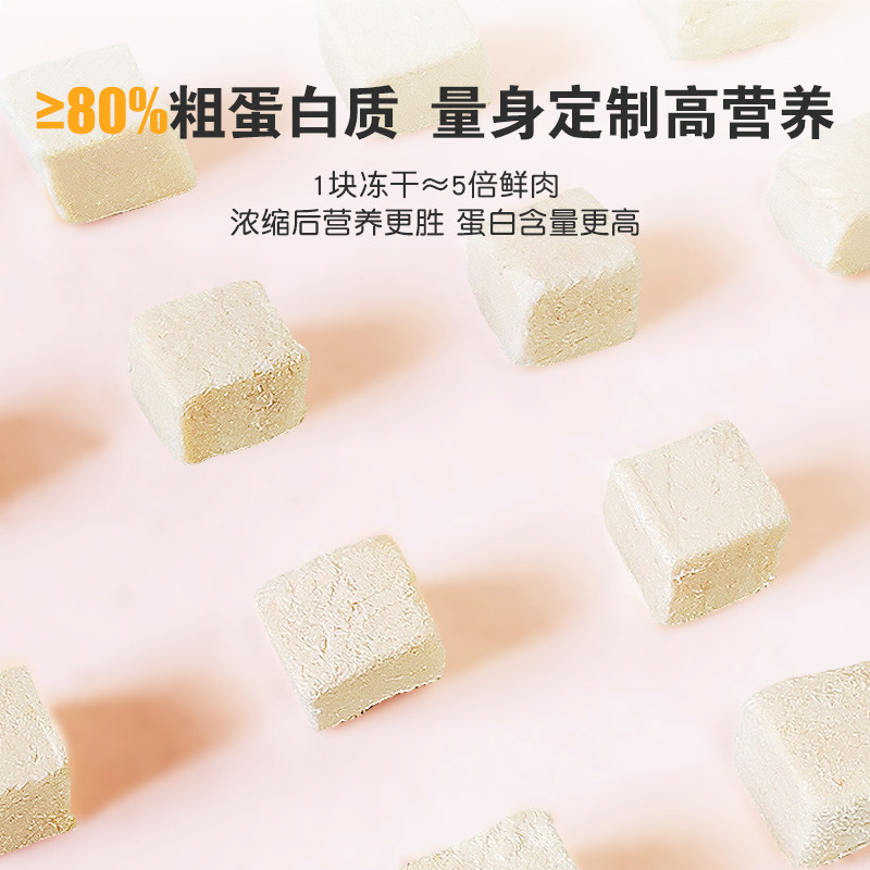 良猫食堂鲜肉冻干猫零食大块鸡小胸100g冻干鸡肉鸭肉猫咪宠物零食,淘宝优惠券,粉丝福利购,淘宝优惠卷