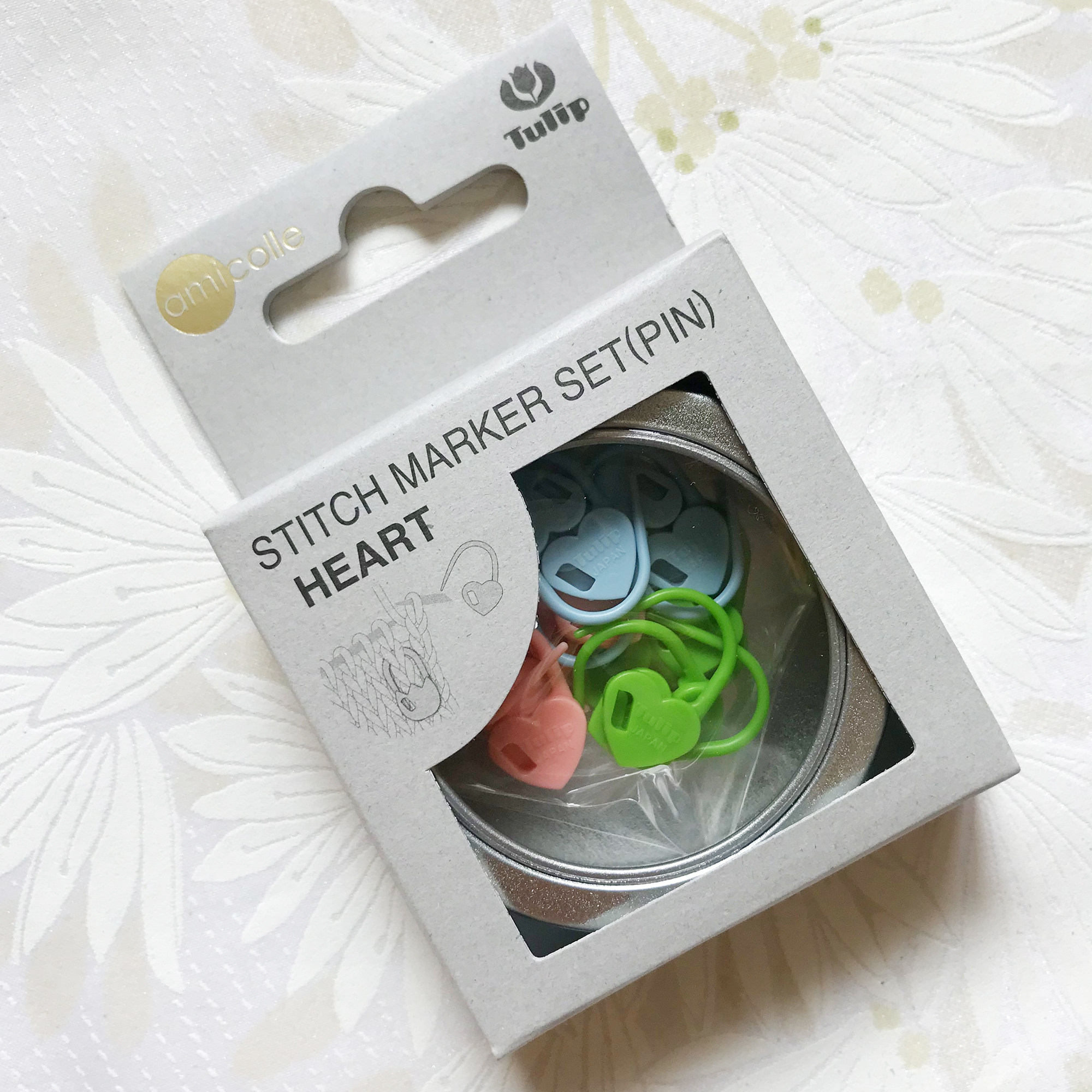 日本进口编织工具广岛TULIP郁金香手工计数别针计数扣心形记号扣,淘宝优惠券,粉丝福利购,淘宝优惠卷