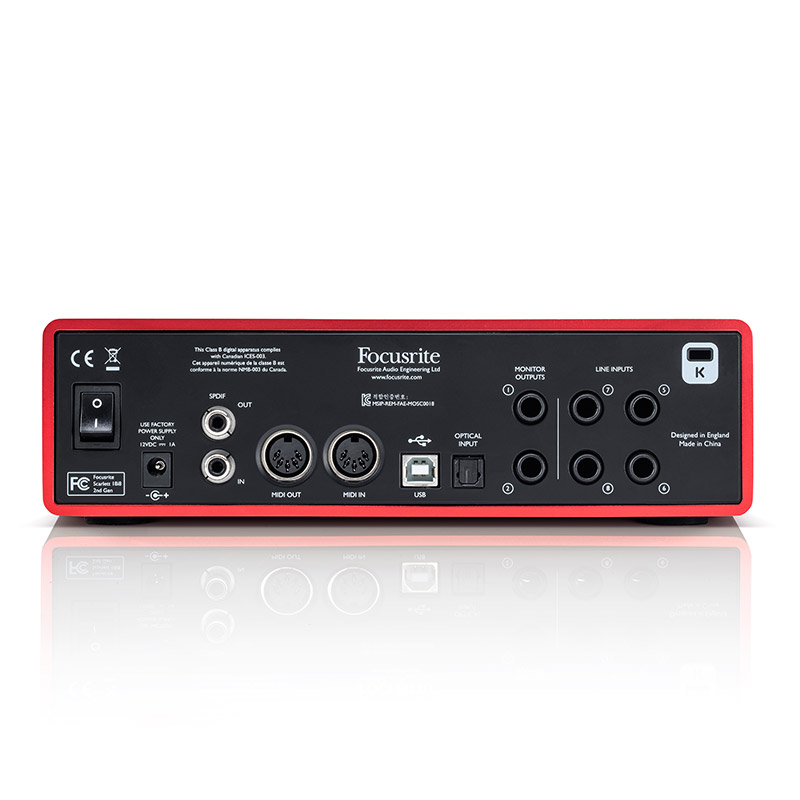 福克斯特Focusrite Scarlett 18i8 三代USB外置录音编曲直播声卡 - 图2