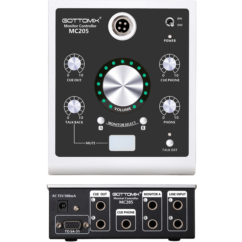 Gottomix MC205歌图录音棚设备监听控制器对讲器对讲机-图1