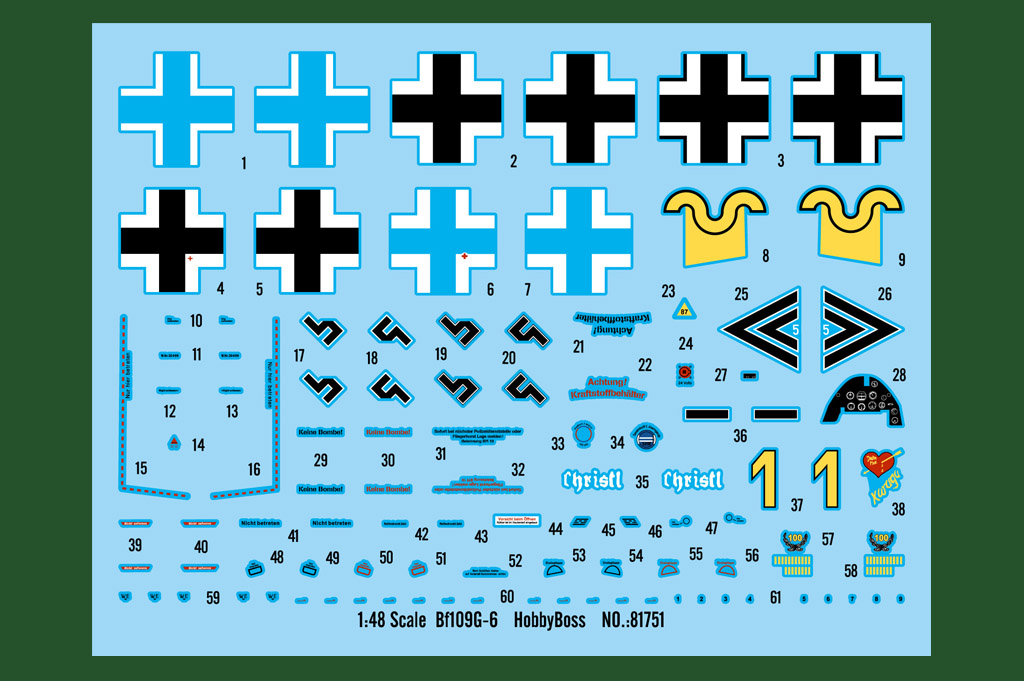 小号手 81751胶粘拼装模型 1/48德国Bf109G-6战斗机-图1