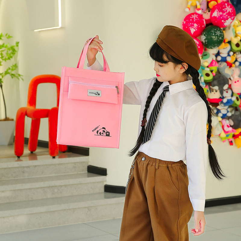 中小学生卡通美术袋大容量补习班作业袋儿童学习袋韩版防水补课袋,淘宝优惠券,粉丝福利购,淘宝优惠卷