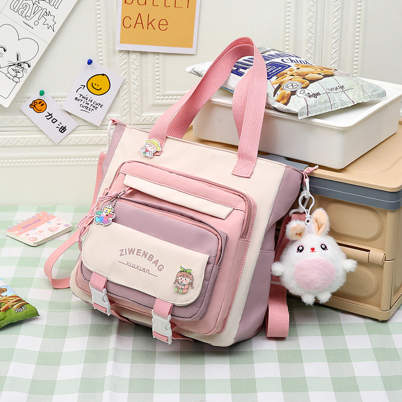 小学生高颜值补课袋大容量防水美术袋可爱可单肩学习袋上课作业袋,淘宝优惠券,粉丝福利购,淘宝优惠卷