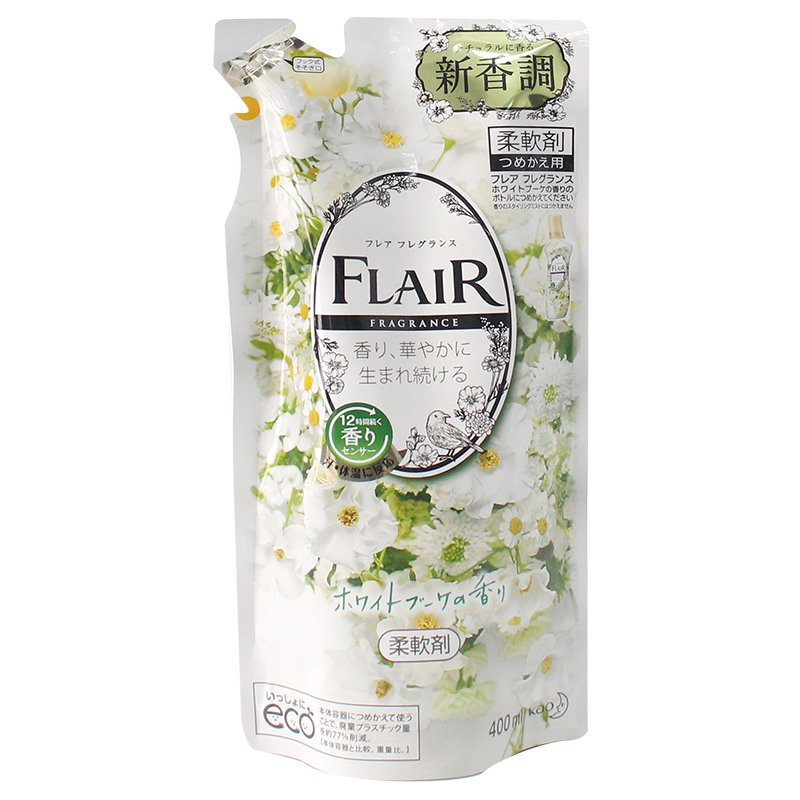 日本花王FLAIR衣物柔顺剂除皱除臭护色防静电除皱柔软剂520ml