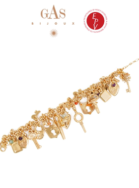 【法国进口】GASBIJOUX珈思LOVE系列手工珐琅钥匙女高级感手链