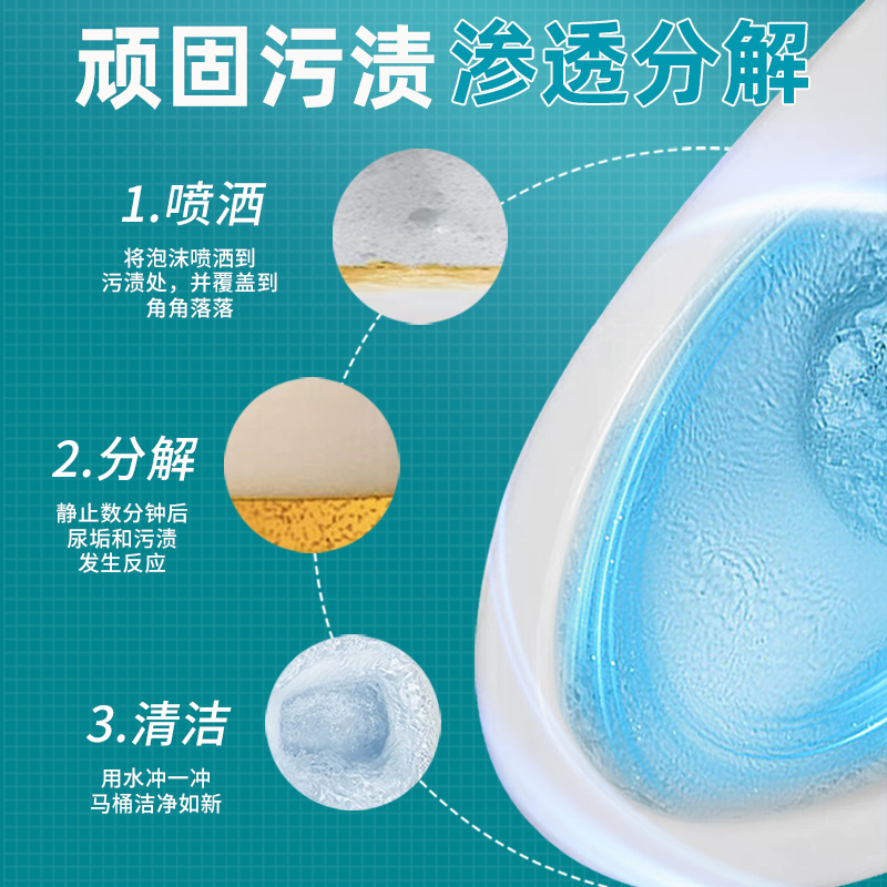 大公鸡洁厕灵马桶清洁剂强力除垢去黄除臭去异味留香洗厕所清洁剂 - 图3