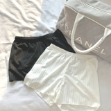 Черные безопасные штаны, тонкое защитное белье, шорты, нижнее белье, в обтяжку, популярно в интернете, высокая талия