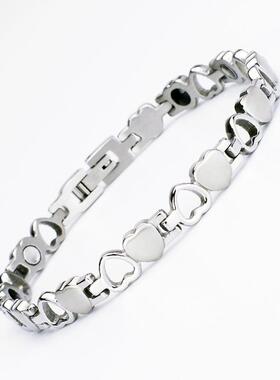 Peach Heart TY185 stainless steel titanium bracelet pure tit