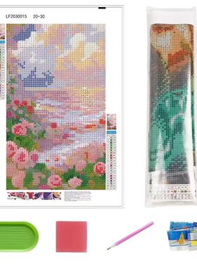 3040外贸5d风景人物满钻亚马逊diy钻石画装饰画源头工厂跨境热销