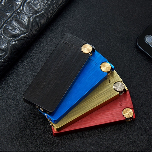 Мужская ультратонкая ветрозащитная креативная зажигалка, делается под заказ