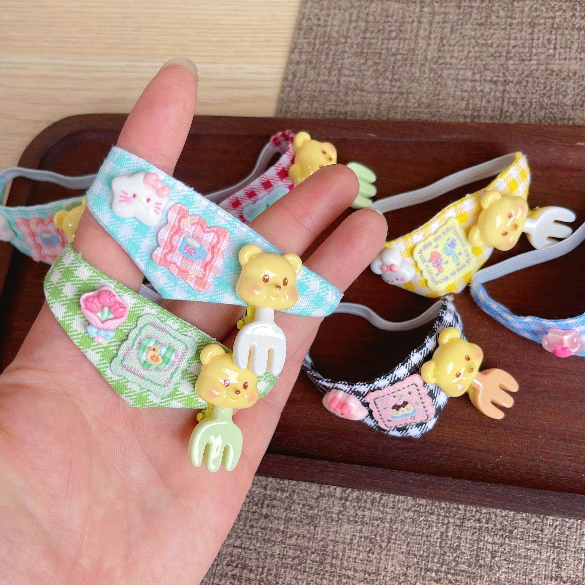 三角巾围巾13cm玩偶装饰围兜可爱娃衣口水巾棉花娃娃配饰着替换装 - 图1