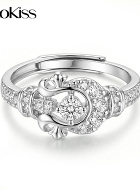 KOOKISS轻奢马蹄可调戒指女款