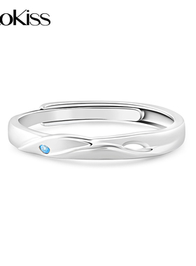 KOOKISS心动蝶语S925银情侣对戒