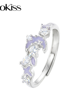 KOOKISSS925银星月情侣对戒