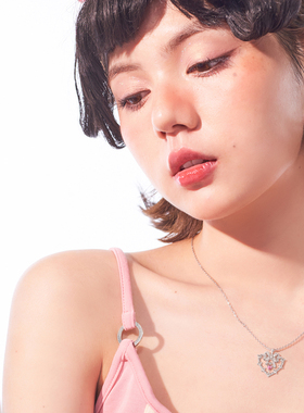 动效应系列蝴蝶结镶钻百搭项链