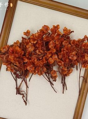 新中式迎客豆花仿真永生花新娘秀禾头饰造型头花旗袍晨袍发饰大气