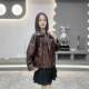 Large lapel Yang Mi's same vegetable-tanned leather jacket retro