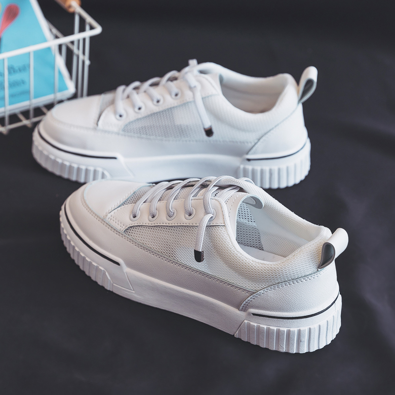 暖涵旗舰店小白鞋女新款春夏流行女鞋网面透气网鞋女学生平底休闲板鞋潮1
