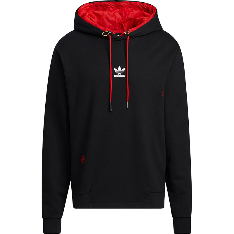 Adidas/阿迪达斯正品三叶草 CNY Hoodie 男运动套头衫 HC0562 - 图3