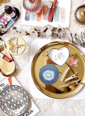 门口玄关鞋柜金属收纳托盘钥匙碟