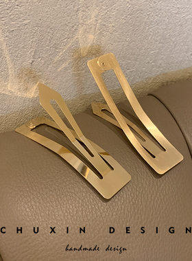 高级金属简约百搭bb夹冷淡风发卡