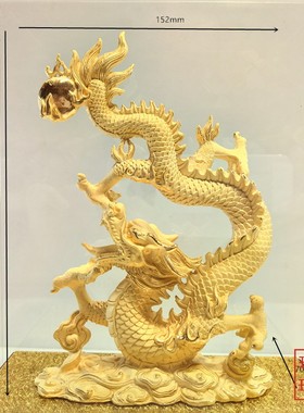 礼品龙腾盛世摆放绒沙金金银