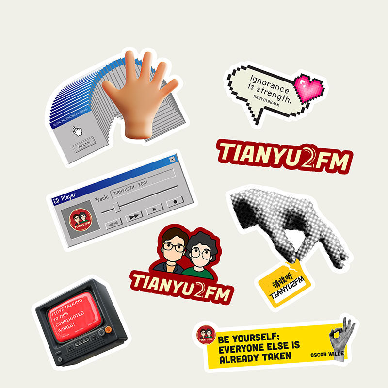 TIANYU2FM 贴纸套装,淘宝优惠券,粉丝福利购,淘宝优惠卷