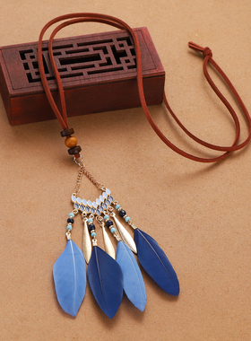 复古民族风小众设计感项链毛衣链