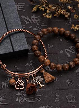 复古民族风波西米亚手链木珠手饰