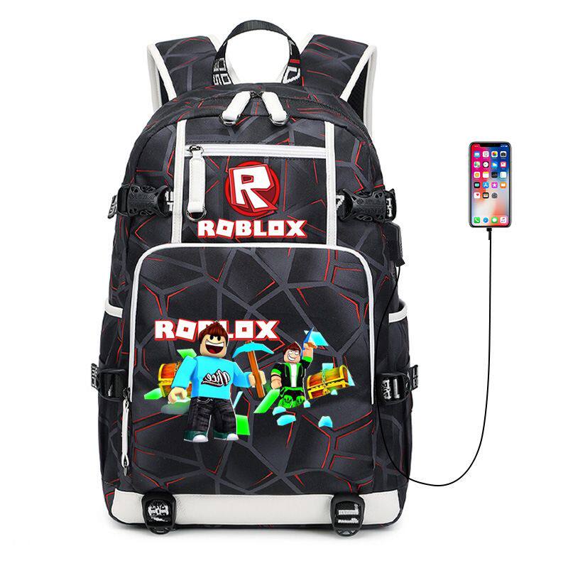 Roblox书包罗布乐思社交网络游戏周边中小学生背包男女双肩包