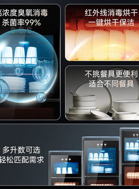 金立消毒柜家用立式碗柜小型免沥水商用家庭碗筷柜单双门大容量