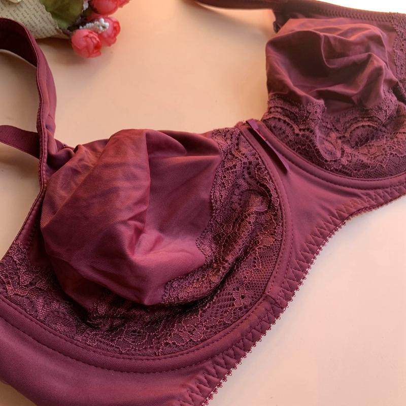 欧美风舒适包胸大胸显小全罩杯宽肩带超薄内衣胸罩简约性感文胸,淘宝优惠券,粉丝福利购,淘宝优惠卷